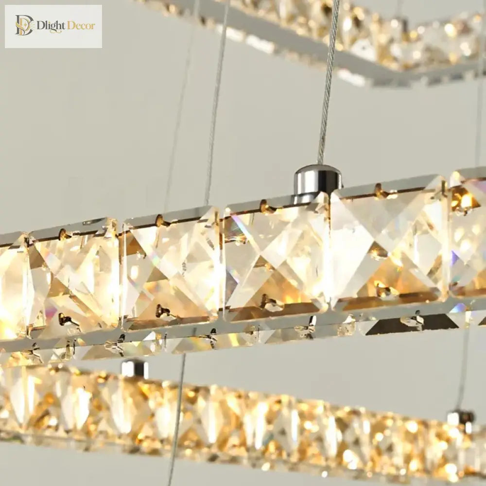 Modern Crystal Pendant Light - Led Chandeliers For Living And Dining Rooms Lights