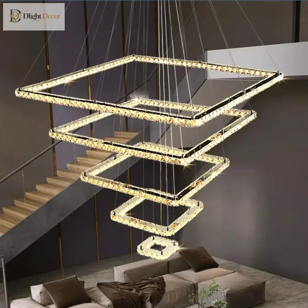 Modern Crystal Pendant Light - Led Chandeliers For Living And Dining Rooms Lights