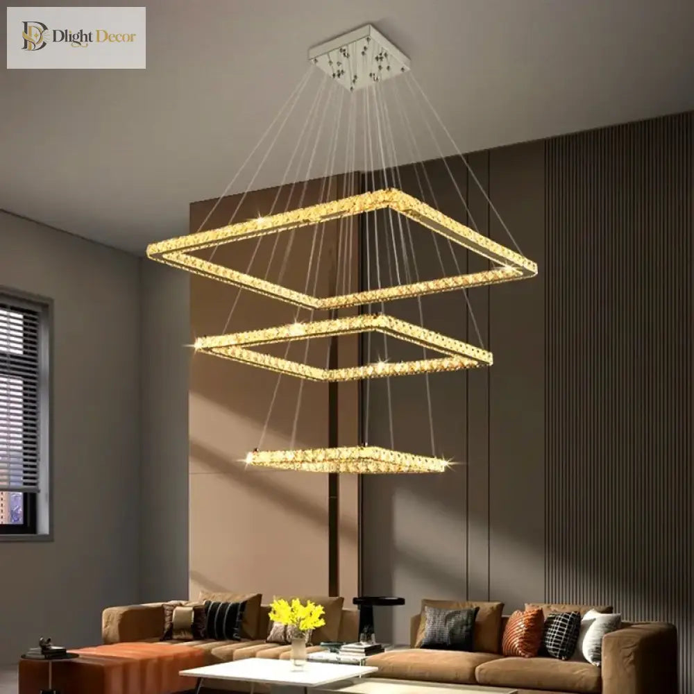Modern Crystal Pendant Light - Led Chandeliers For Living And Dining Rooms Lights