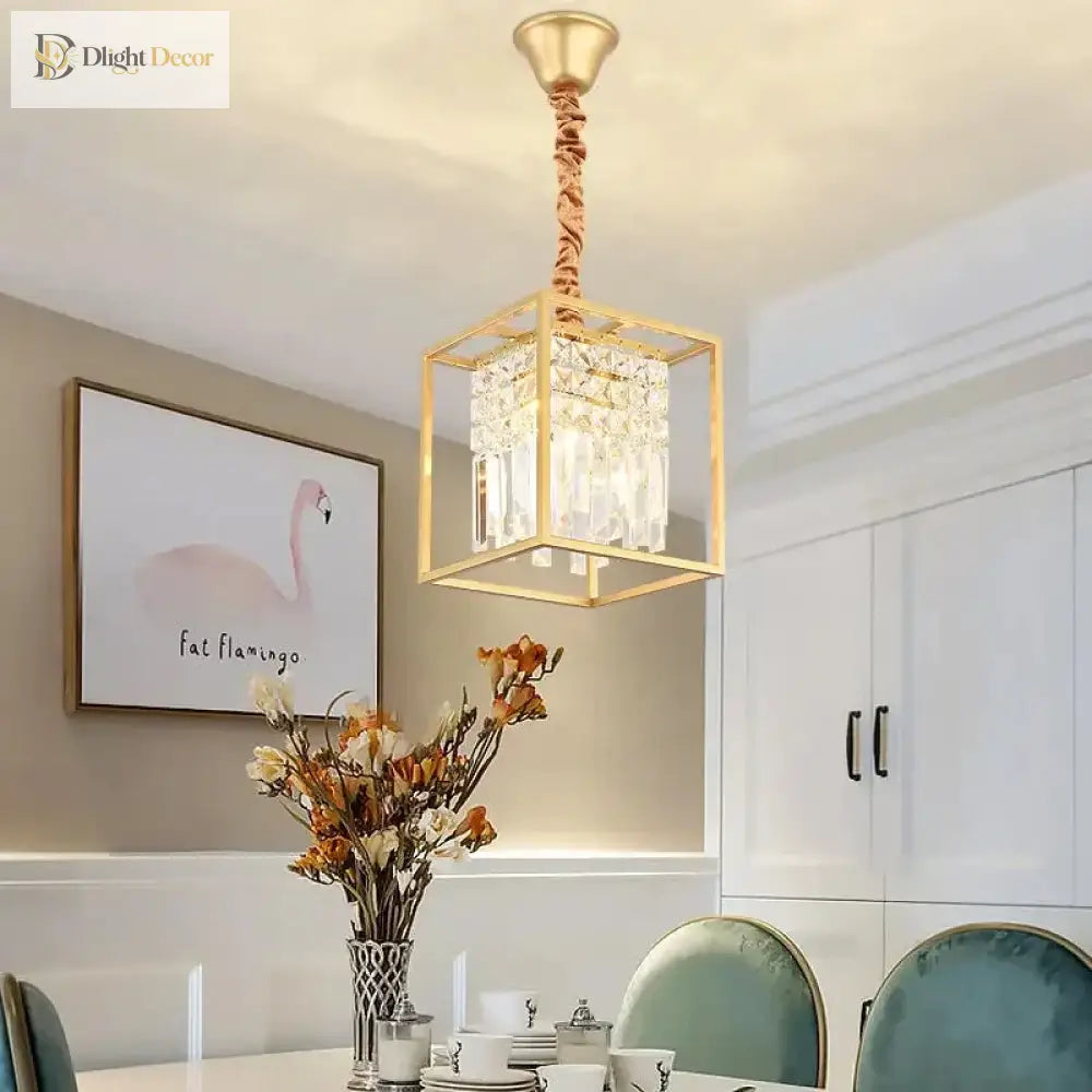 Modern Crystal Chandelier Black /Gold Haning Lamp For Dining Room Luxury Home Decor Kitchen Island