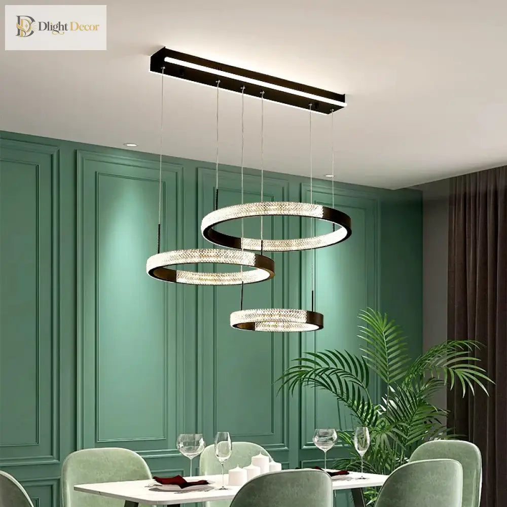 Led Chandeliers For Modern Dining Rooms - Stylish Indoor Lighting With Ceiling Lamp Pendant Lights