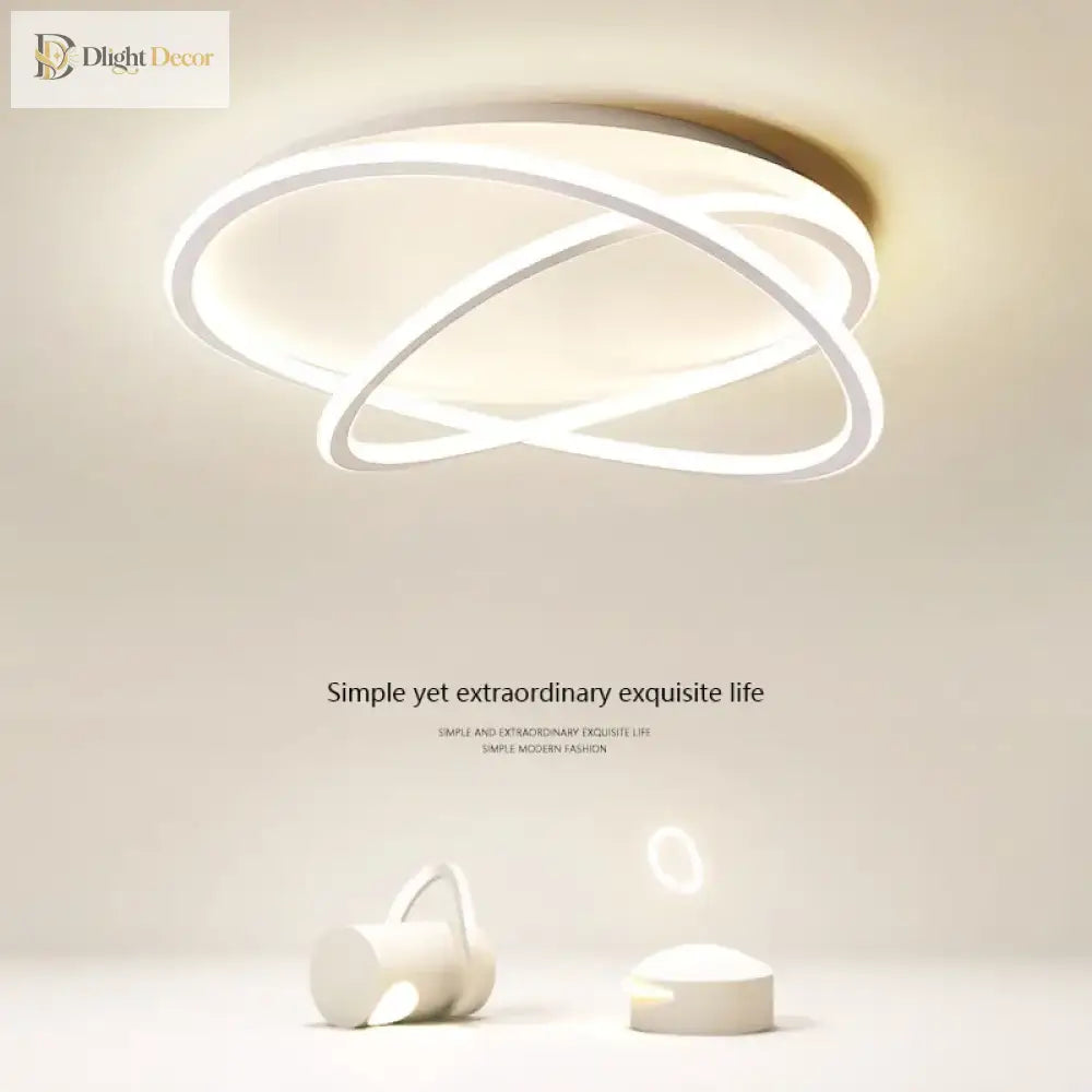 Modern Led Ceiling Lamp - Ideal For Living Dining Room Bedroom Study Restaurant Balcony Elegant