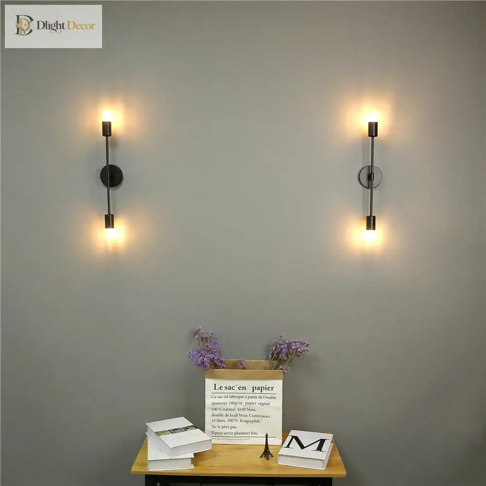 Modern Iron Double Head Wall Lamps - Stylish Led Lights For Aisle Living Room And More Wall Lamp