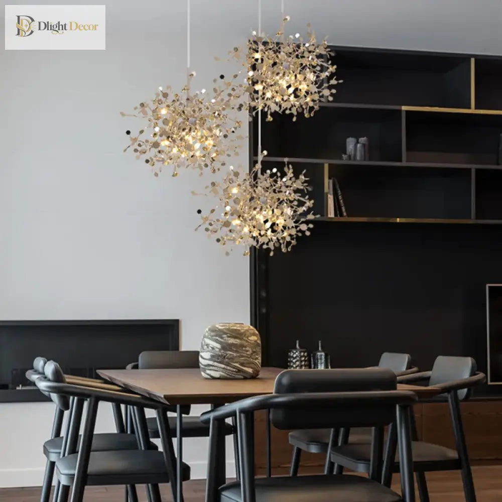 Nordic Simplicity Led Chandelier - Elegant Lighting For Living And Dining Areas Pendant Lights