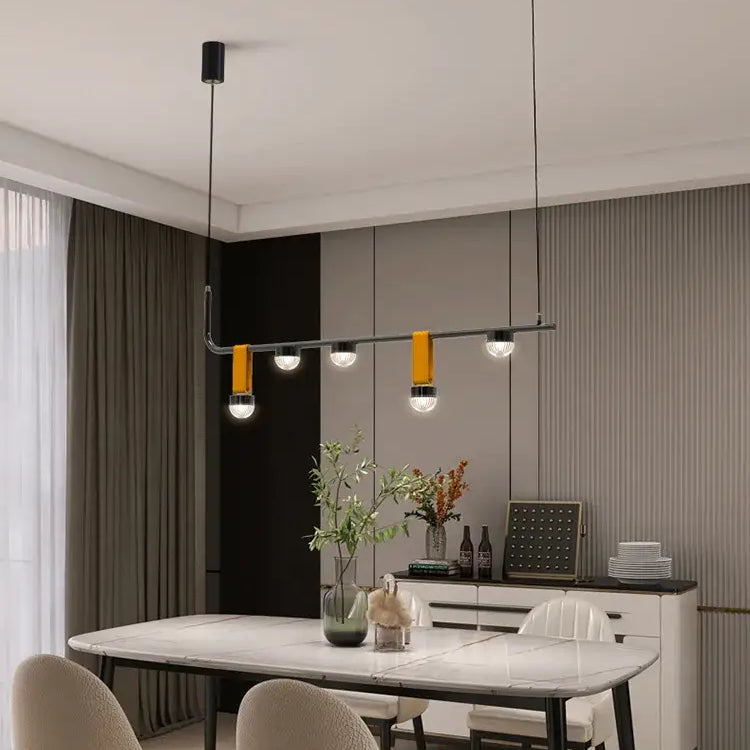Modern Led Leather Chandelier - Nordic Pendant Light For Dining Room Kitchen Island And Ceiling