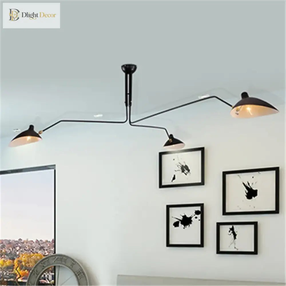 Retro Industrial Spider Serge Led Pendant Ceiling Light - Modern Duckbill Chandeliers Lighting With
