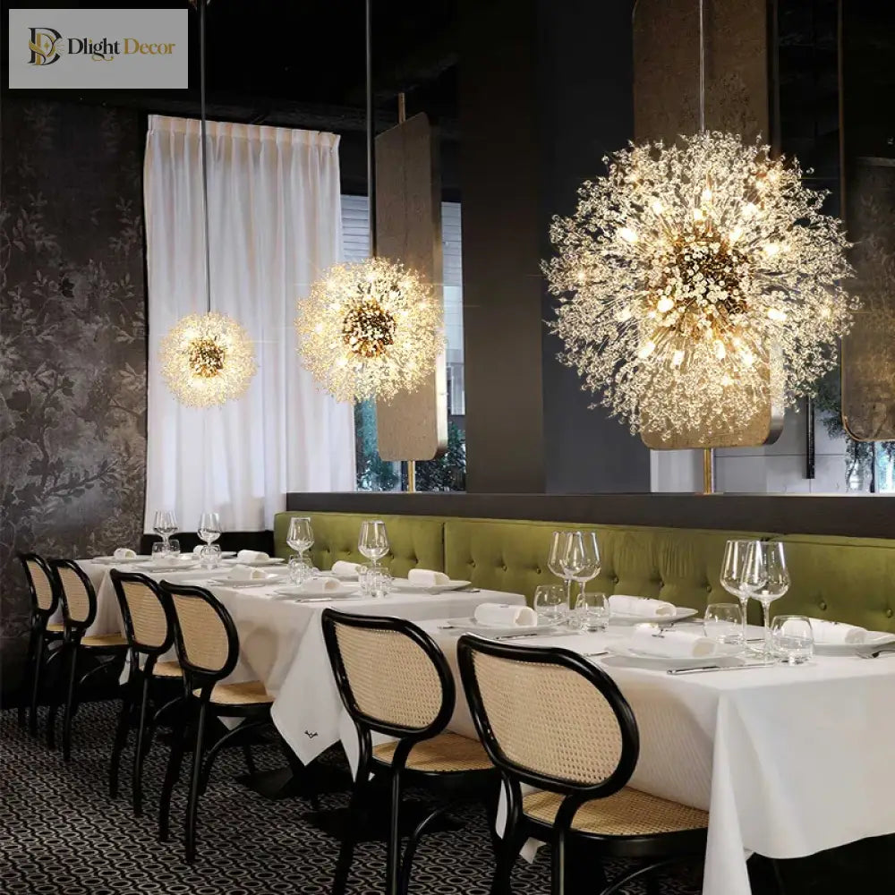 Nordic Modern Led Chandelier - Stylish Firefly Lighting For Living Dining And Bedroom Ceiling Light