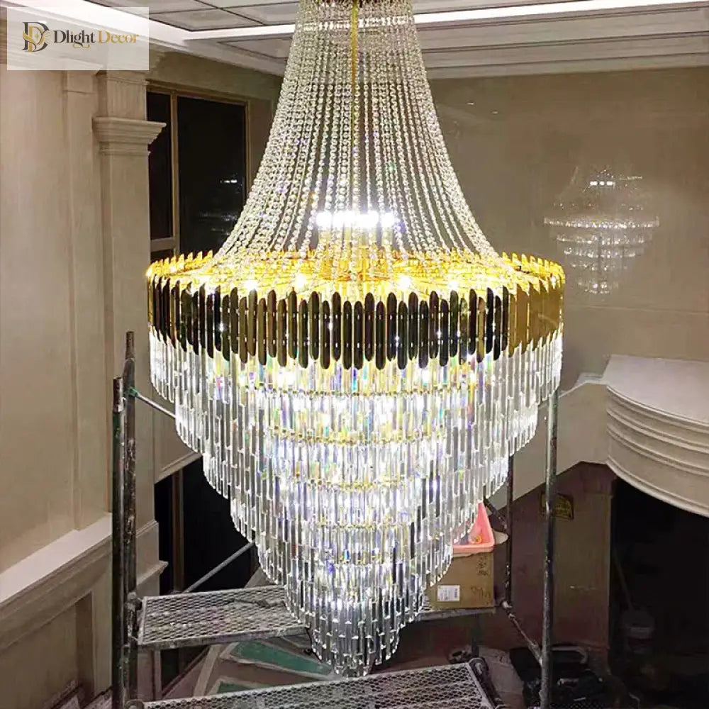 Modern Nordic Crystal Pendant Lights - Light Luxury Elegance For Villas Hotels And Double Staircase