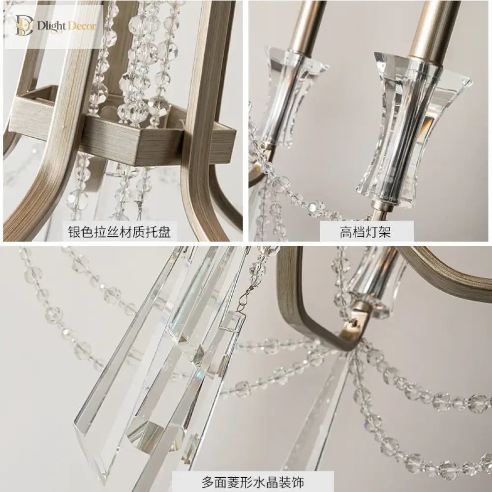 Nordic Style Crystal Chandelier Lighting - Elegance For Your Living Room Ceiling With French
