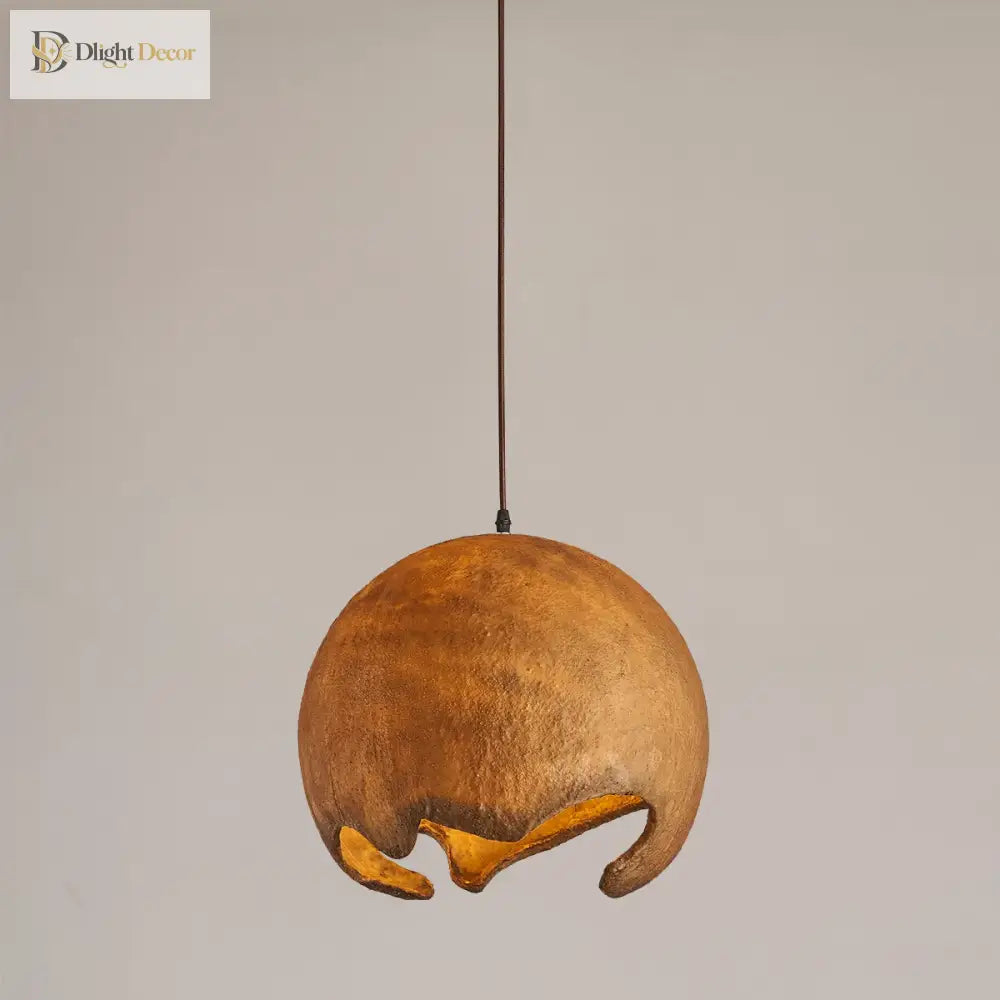 Nordic Wabi Sabi E27 Led Pendant Lights - Japan Restaurant Resin Hanging Lamp For Dining Room Bar
