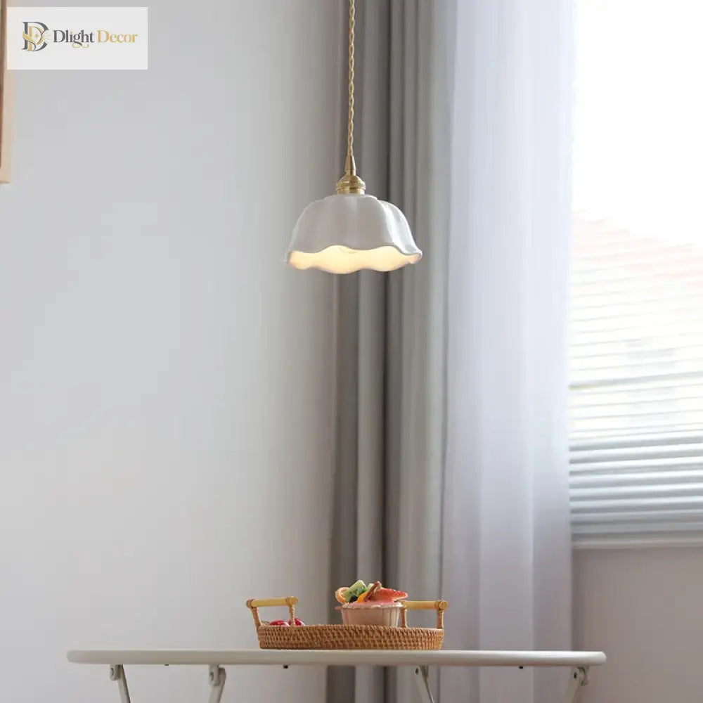 Nordic Led Ceramic Pendant Lights - Stylish Lighting For Living Room Bedroom Kitchen And Cafe