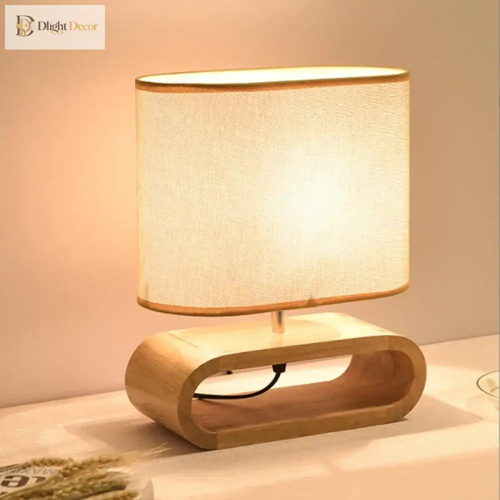 Creative Wooden Robot Led Table Lamp - Nordic Art Decor For Reading Bedroom And Home