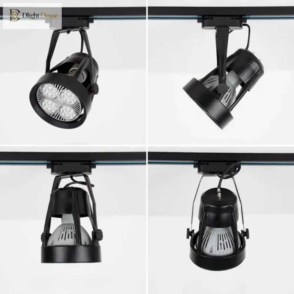 E27 LED Track Light Holder Base - 2-Wire Rotatable Ceiling Rail Lamp Fittings ceiling light