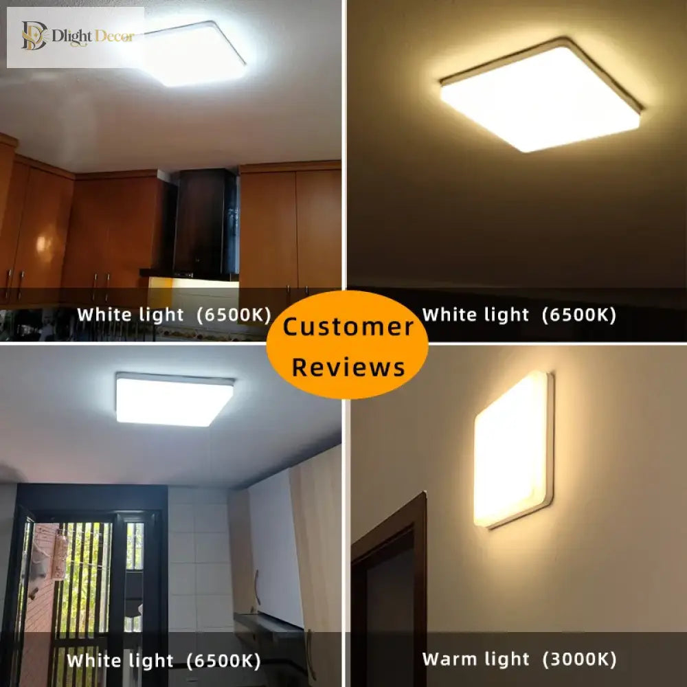 Modern Led Ceiling Lamp - Brighten Your Space With Square Elegance Ceiling Light