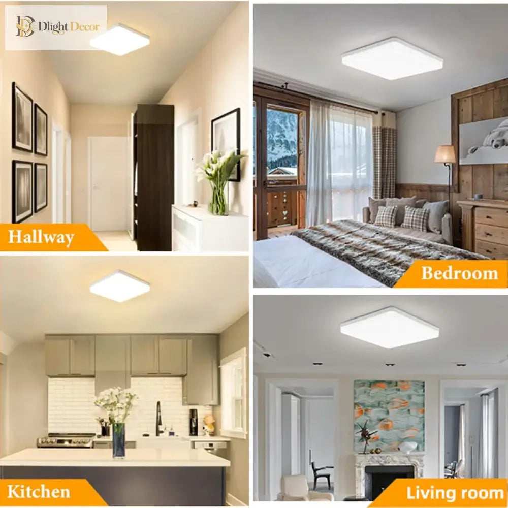 Modern Led Ceiling Lamp - Brighten Your Space With Square Elegance Ceiling Light