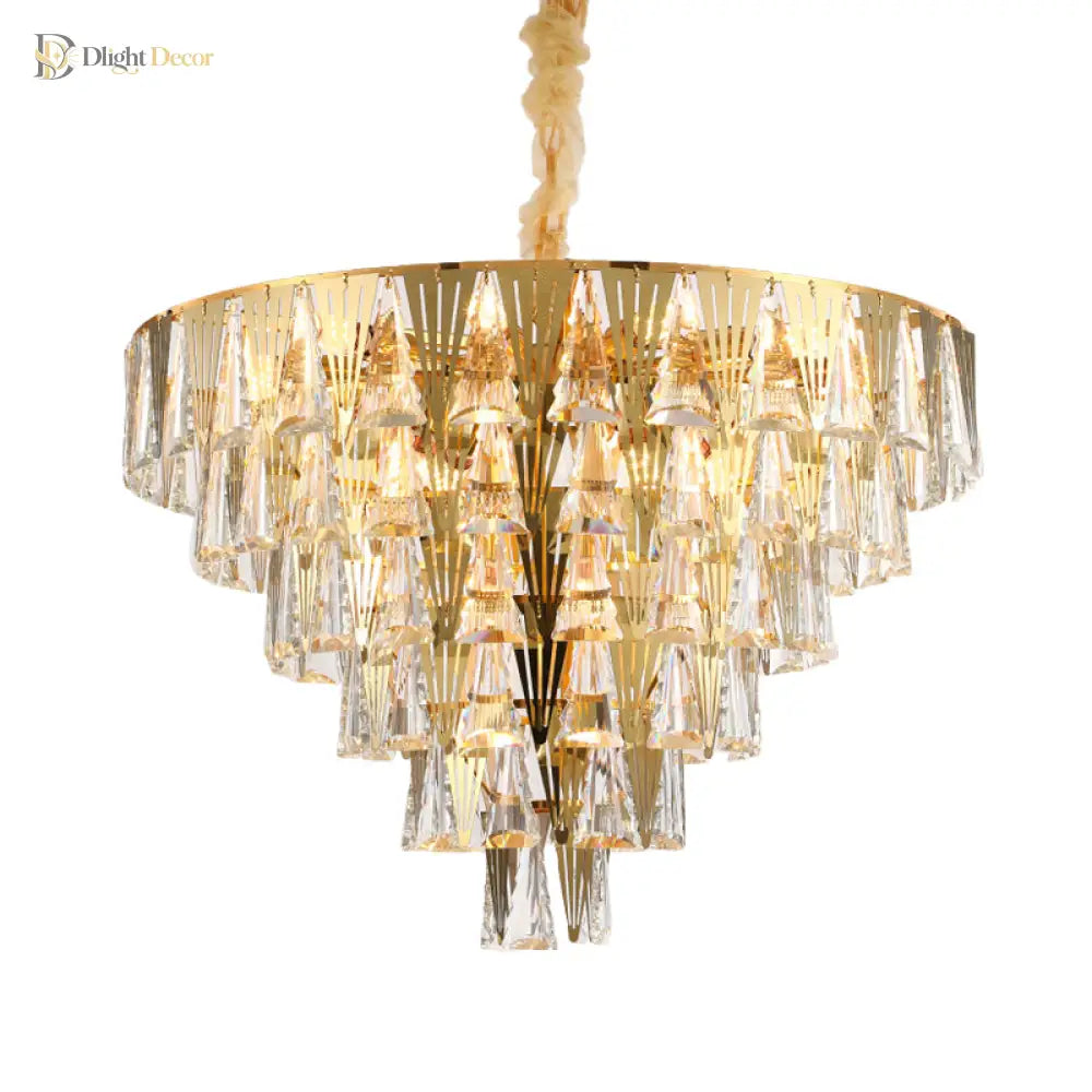 Leia Sparkling 8 - Light Crystal Chandelier - Elegant Ambiance For Your Dining Room