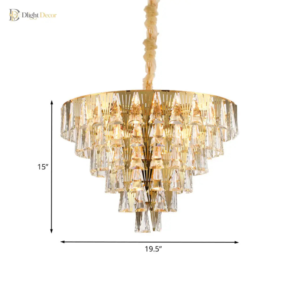 Leia Sparkling 8 - Light Crystal Chandelier - Elegant Ambiance For Your Dining Room