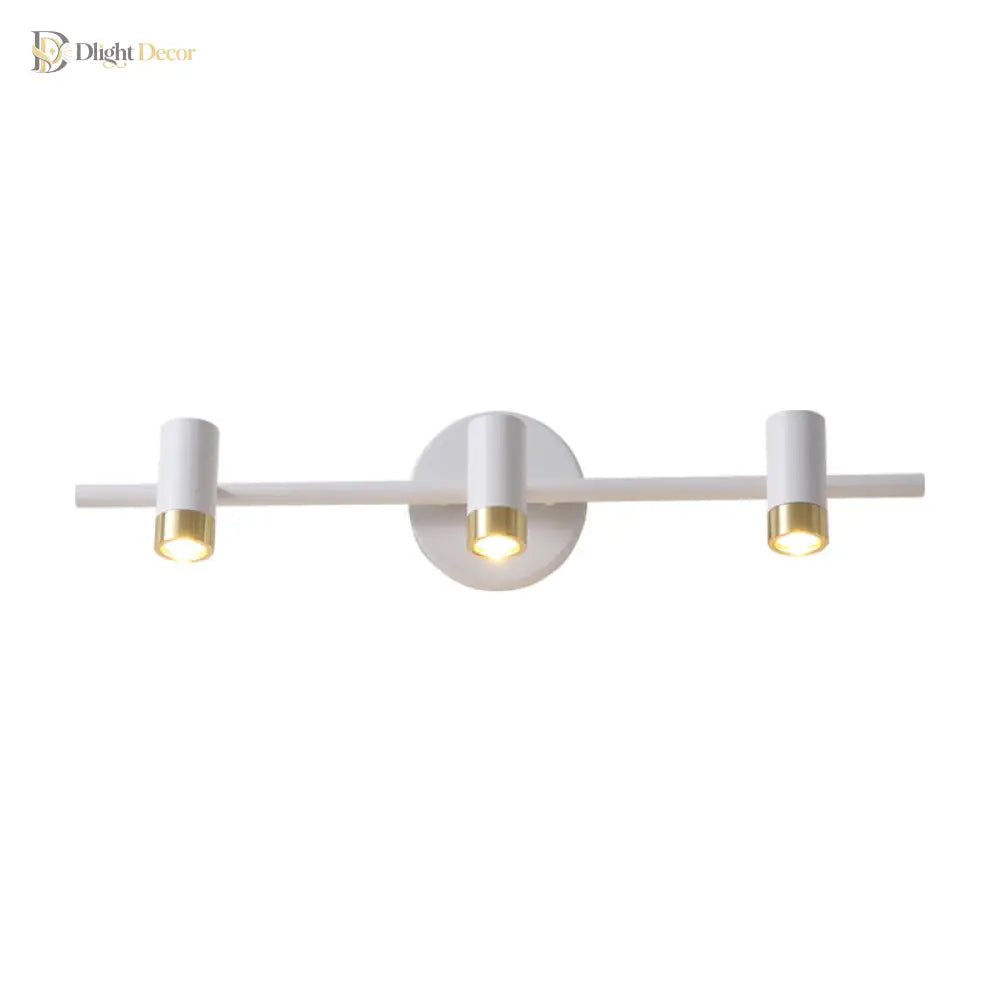 Leila Simplicity Meets Functionality: White 3 - Arm Led Vanity Light