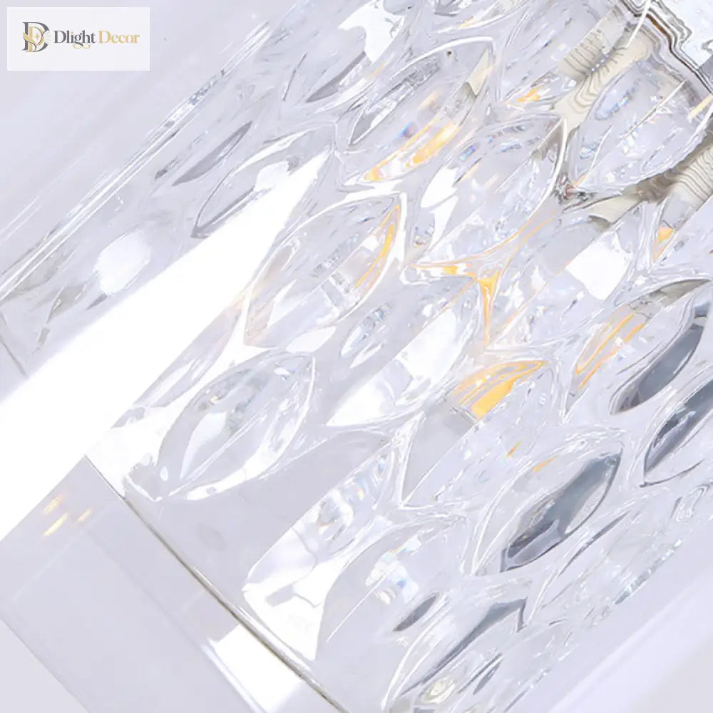Leilani Modern Brass Pendant: Prismatic Glass Meets Chic Style