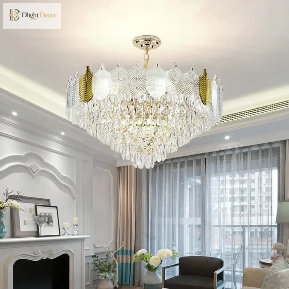Light Luxury Crystal Chandelier - Elegance For Living Dining And Bedroom Illumination Chandelier