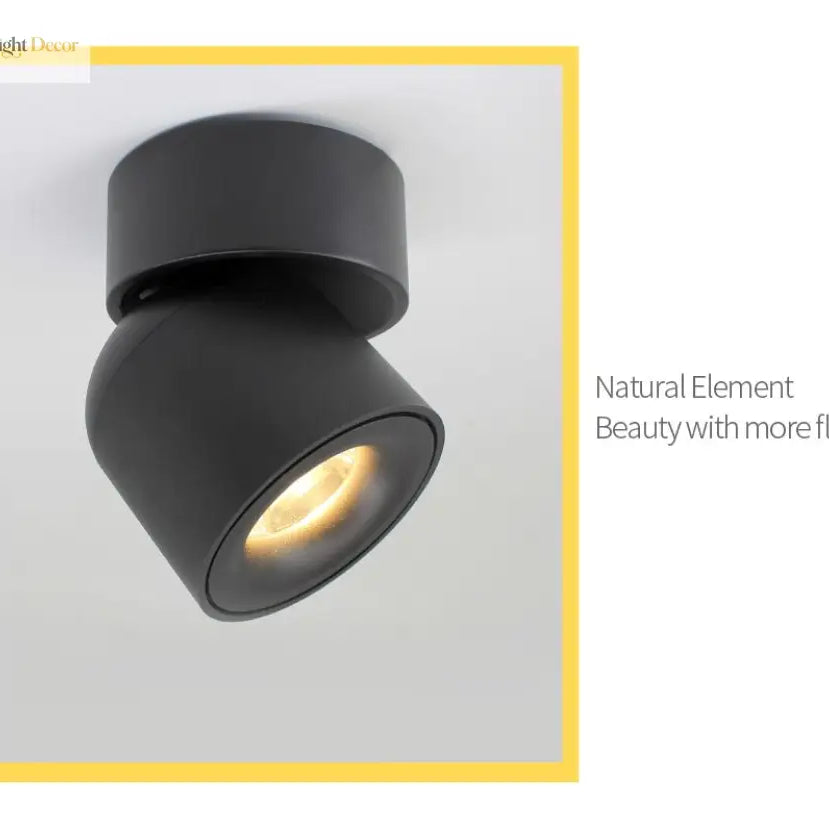 Lily’s Led Ceiling Light Surface Mounted With 360° Round Curve Rotation