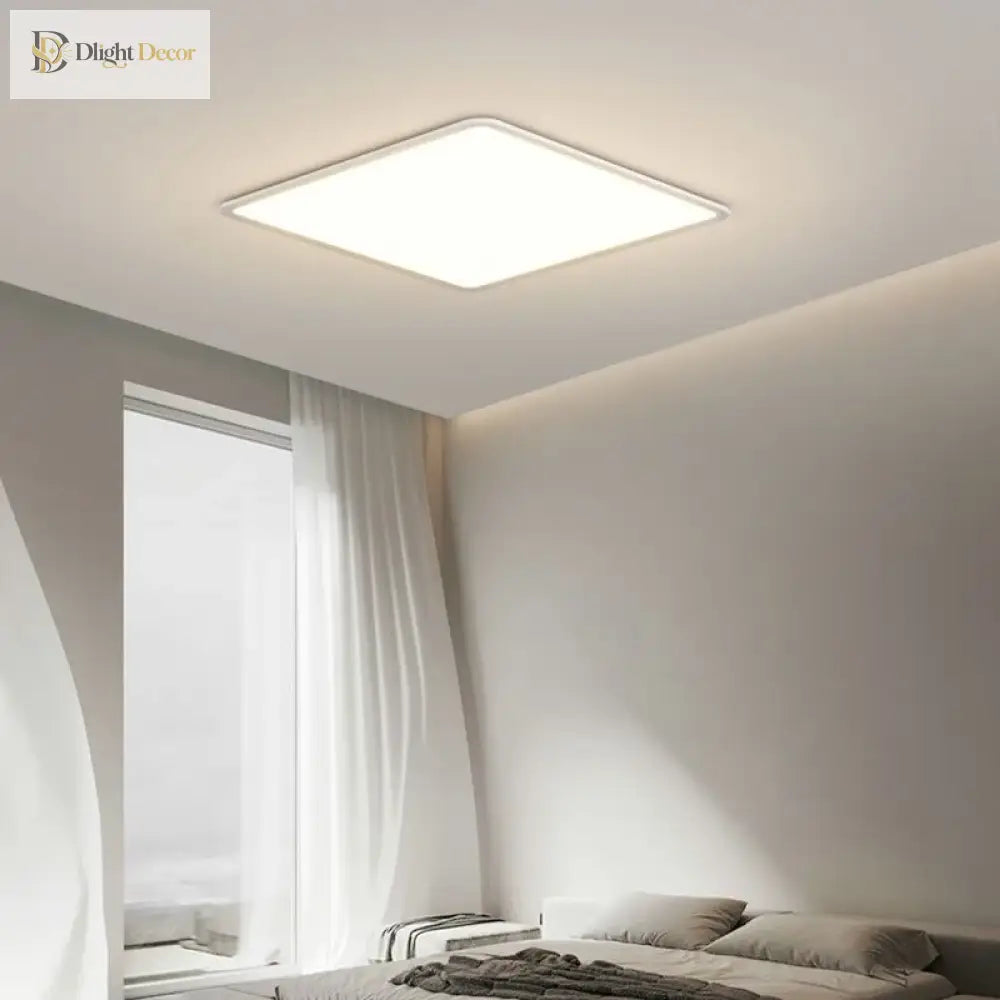 Living Room Ceiling Light - Modern Minimalist Lighting Fixture Ultra - Thin Nordic Bedroom Indoor