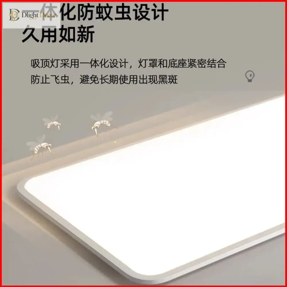 Living Room Ceiling Light - Modern Minimalist Lighting Fixture Ultra - Thin Nordic Bedroom Indoor