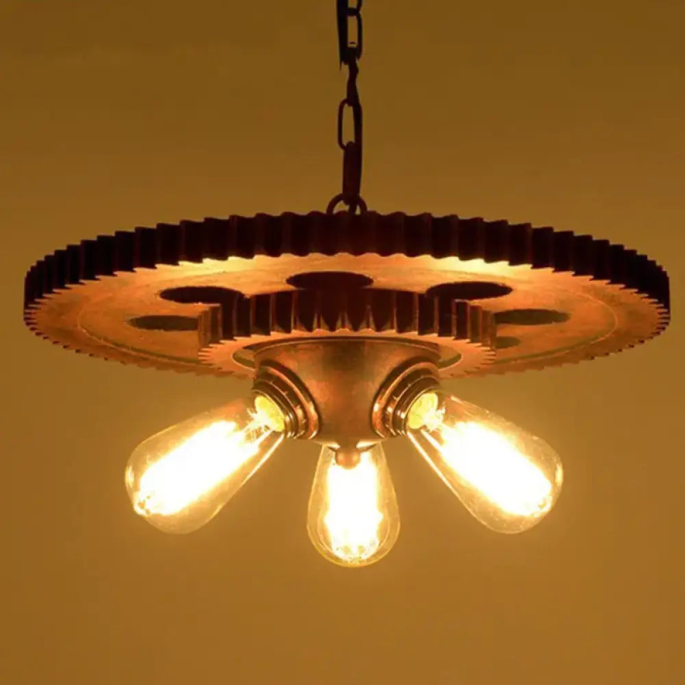 Loft Retro Industrial Iron Chandelier Pendant Lamp - Personality Fixture For Hotel Restaurant Bar
