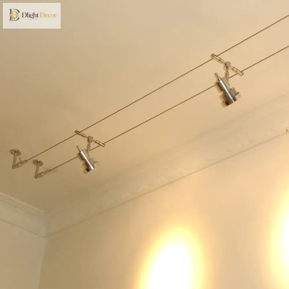 Low-Voltage Steel Wire Track Spotlights – product view 3