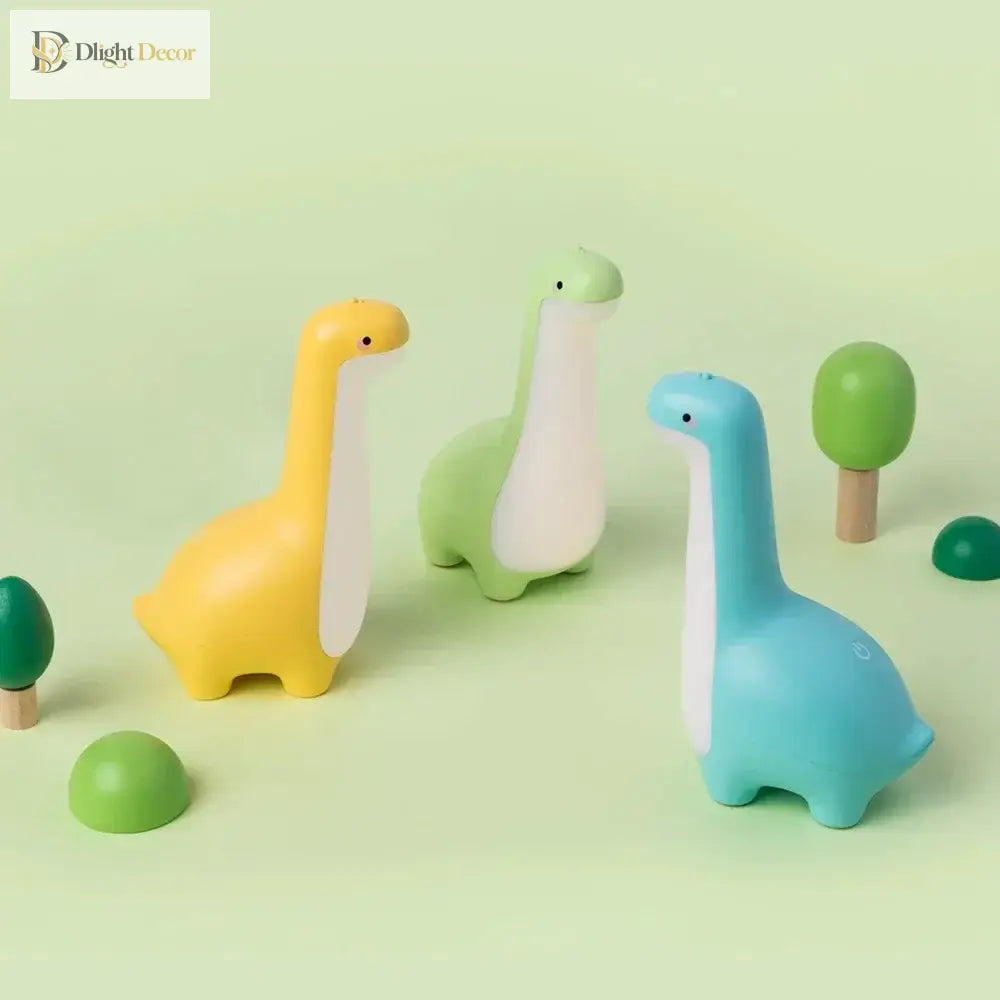Lumibubs Dinosaur Night Light, USB Rechargeable Dino Lamp with Timer for Kids - Night Light