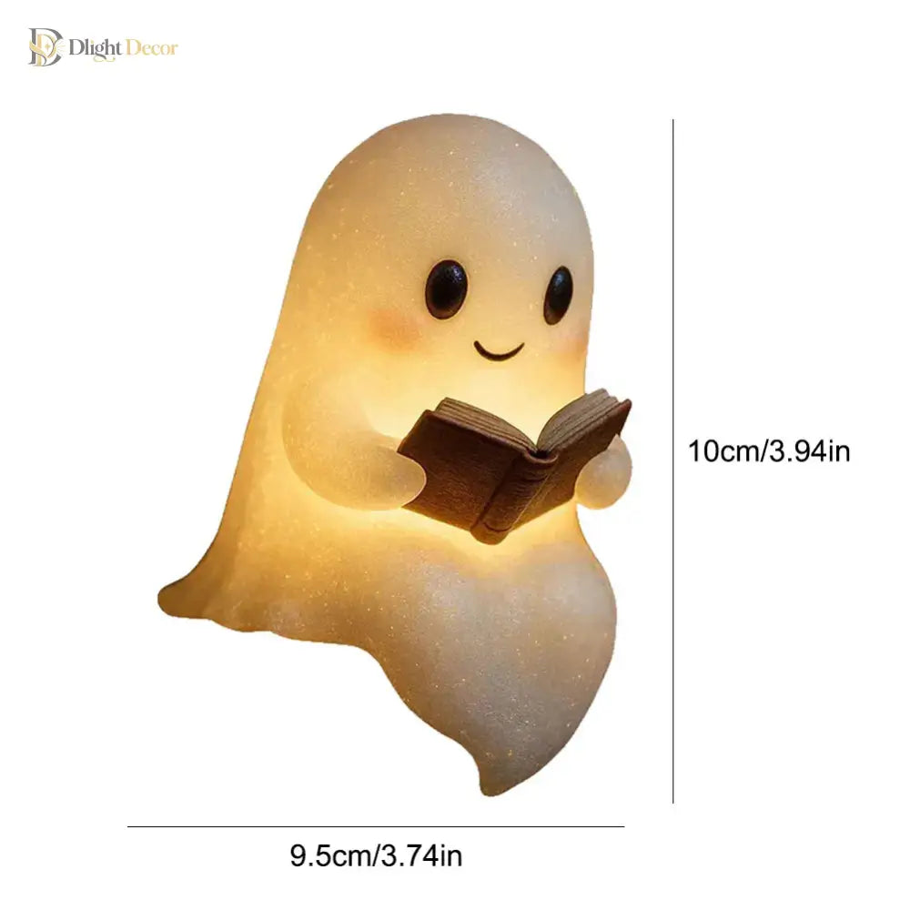 Lumibubs Ghost Reading Night Light, Cute Halloween LED Desk Lamp for Book Lovers - Night Light