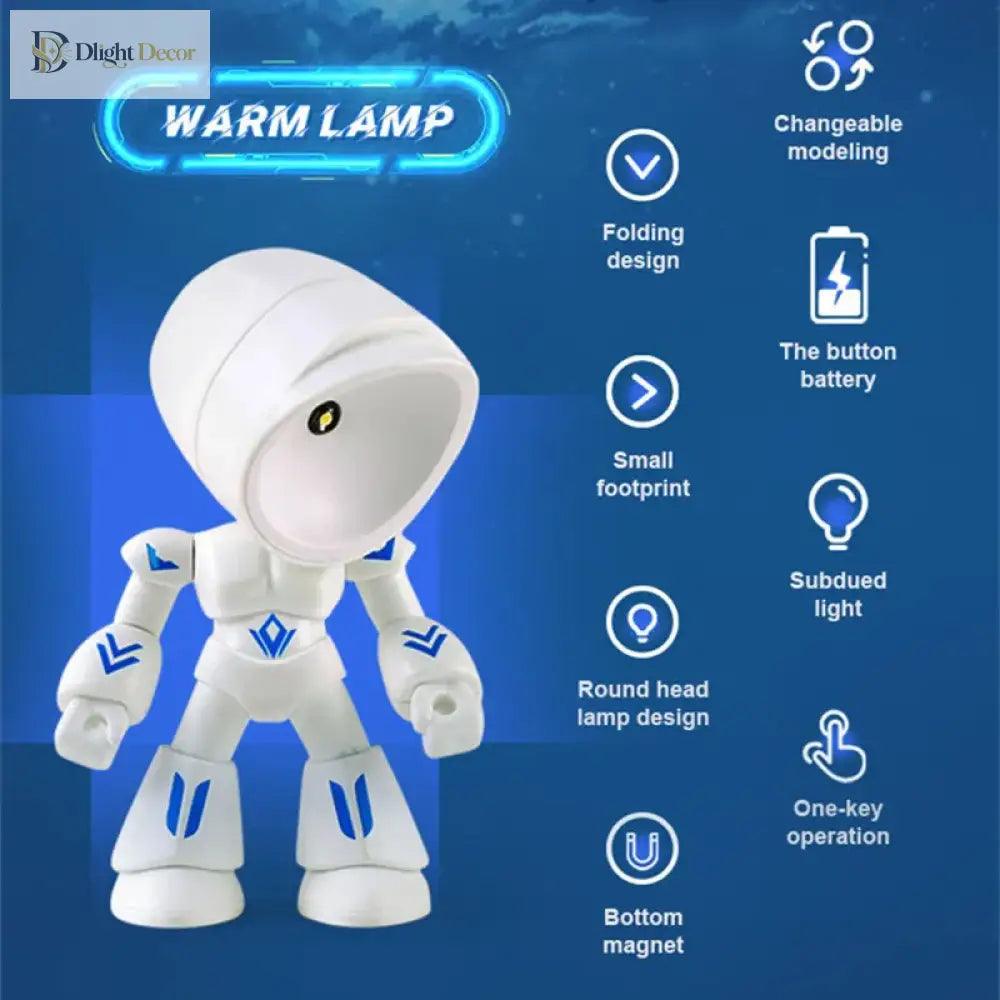 Lumibubs Mini Soldier Desk Lamp, Poseable Adjustable LED Night Light for Kids & Desk Decor - Night Light