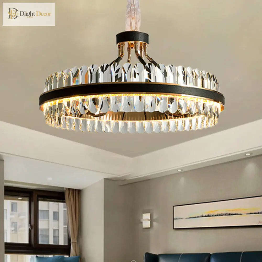 Luna’s Modern Black Crystal Chandelier: Elegance And Simplicity