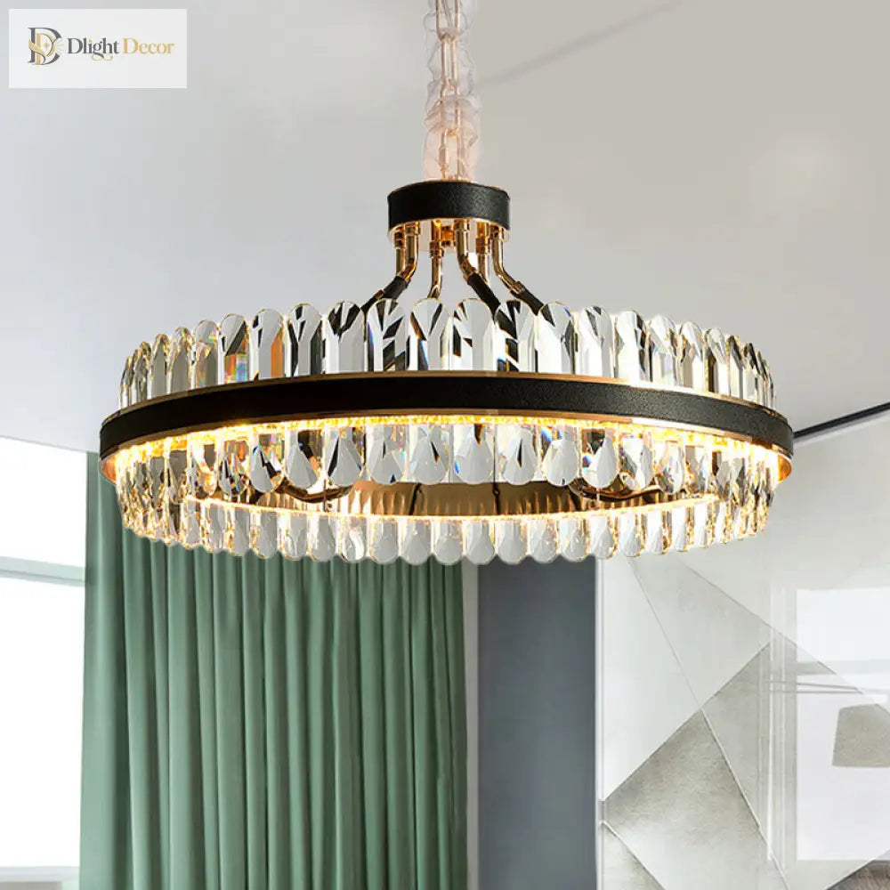 Luna’s Modern Black Crystal Chandelier: Elegance And Simplicity