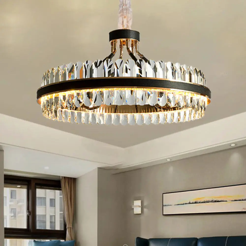 Luna’s Modern Black Crystal Chandelier: Elegance And Simplicity