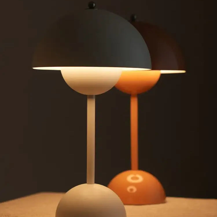 Nordic Retro Mushroom Table Lamp - Touch Control Led Desk With Usb Plug