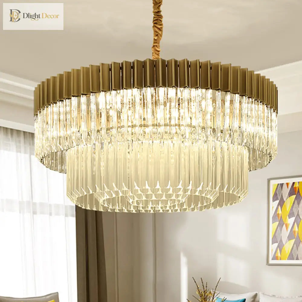 Lyric Modern 2 - Tier Crystal Chandelier: Light Up Your Home With Elegance