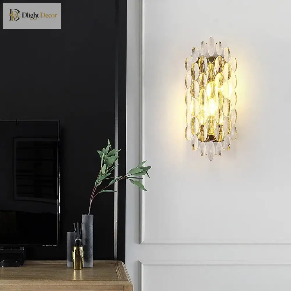 Lyric Nordic Postmodern Minimalist Crystal Villa Wall Lamp - Personalize Your Space With Creative