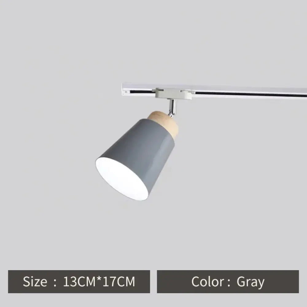 Macaron Nordic Track Light Modern COB Rail Spotlight Living Room Restaurant Wooden Ceiling Lights Commercial Shop Light