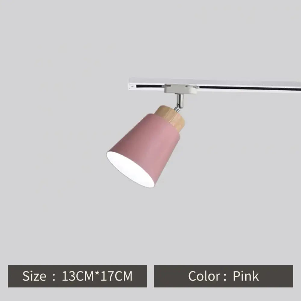 Macaron Nordic Track Light Modern COB Rail Spotlight Living Room Restaurant Wooden Ceiling Lights Commercial Shop Light