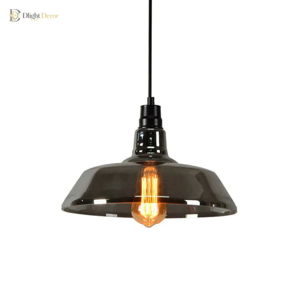 Madison Industrial Pendant: Vintage Charm In Multiple Colors (Clear Amber