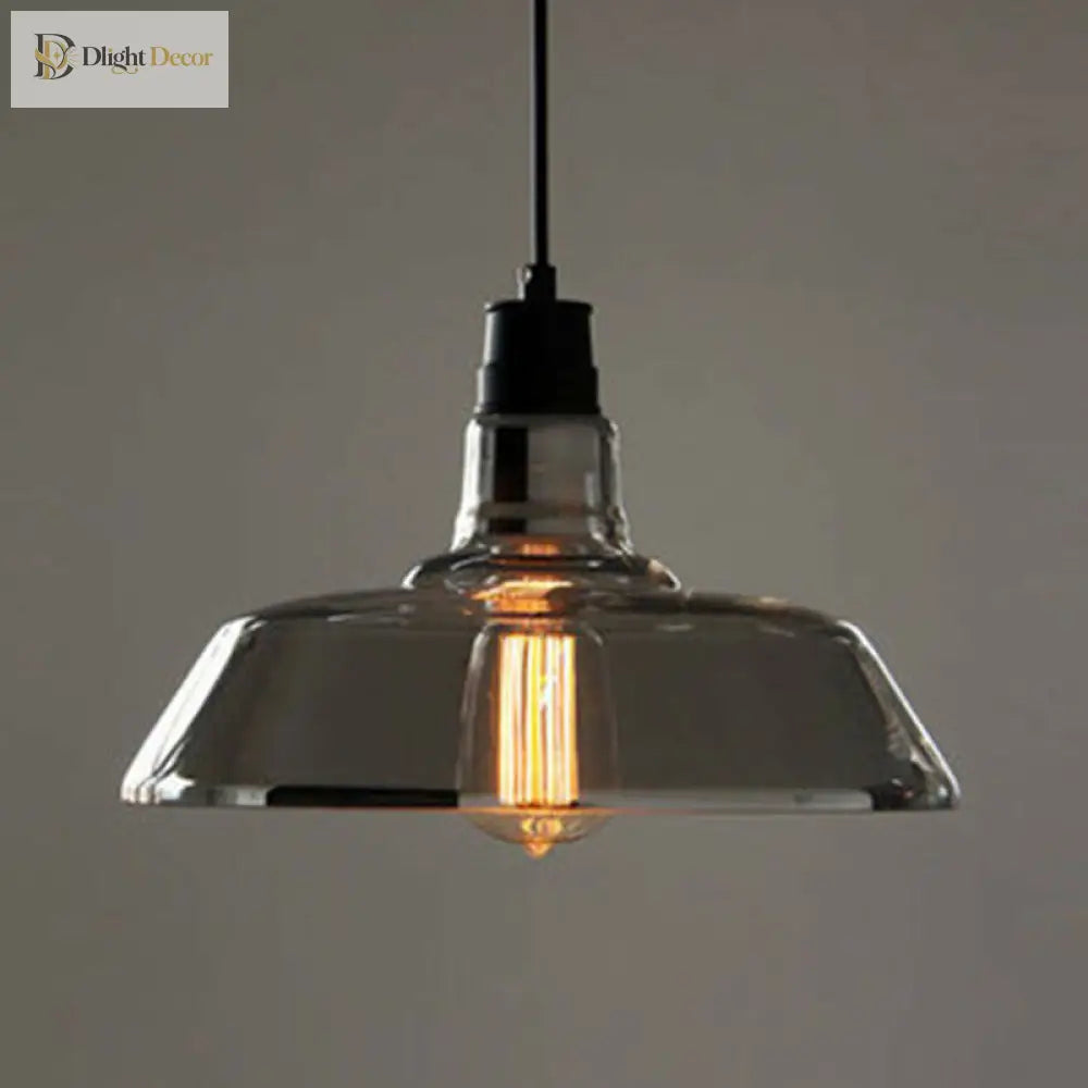 Madison Industrial Pendant: Vintage Charm In Multiple Colors (Clear Amber