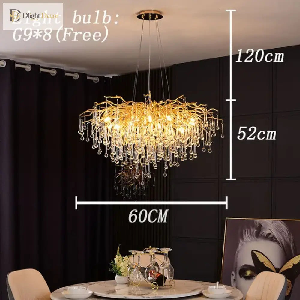 Modern Luxury Crystal Chandeliers - Maison Margiela Water Drop Pendant Light Perfect For Living