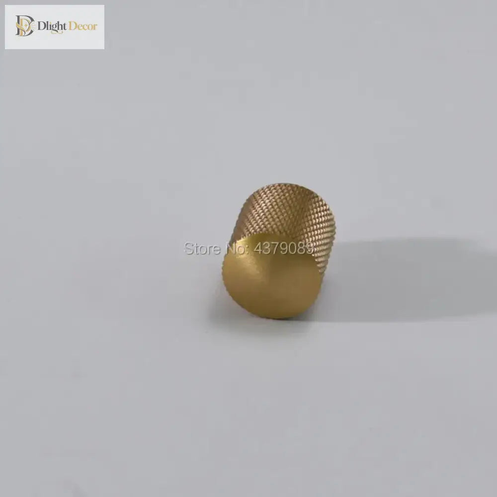 Mesh Pattern Brass Cabinet Knobs – Knurled Drawer Handles and Furniture Door Pulls 1 piece / 20x30x12mm Knobs