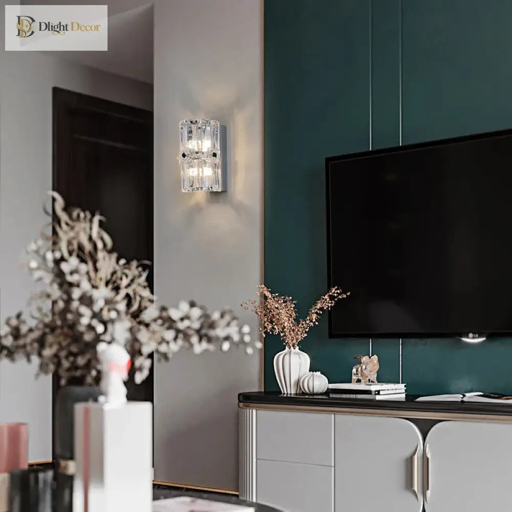 Mila Crystal Wall Lamp - Luxury Living Room And Bedroom Illumination Wall Lamp