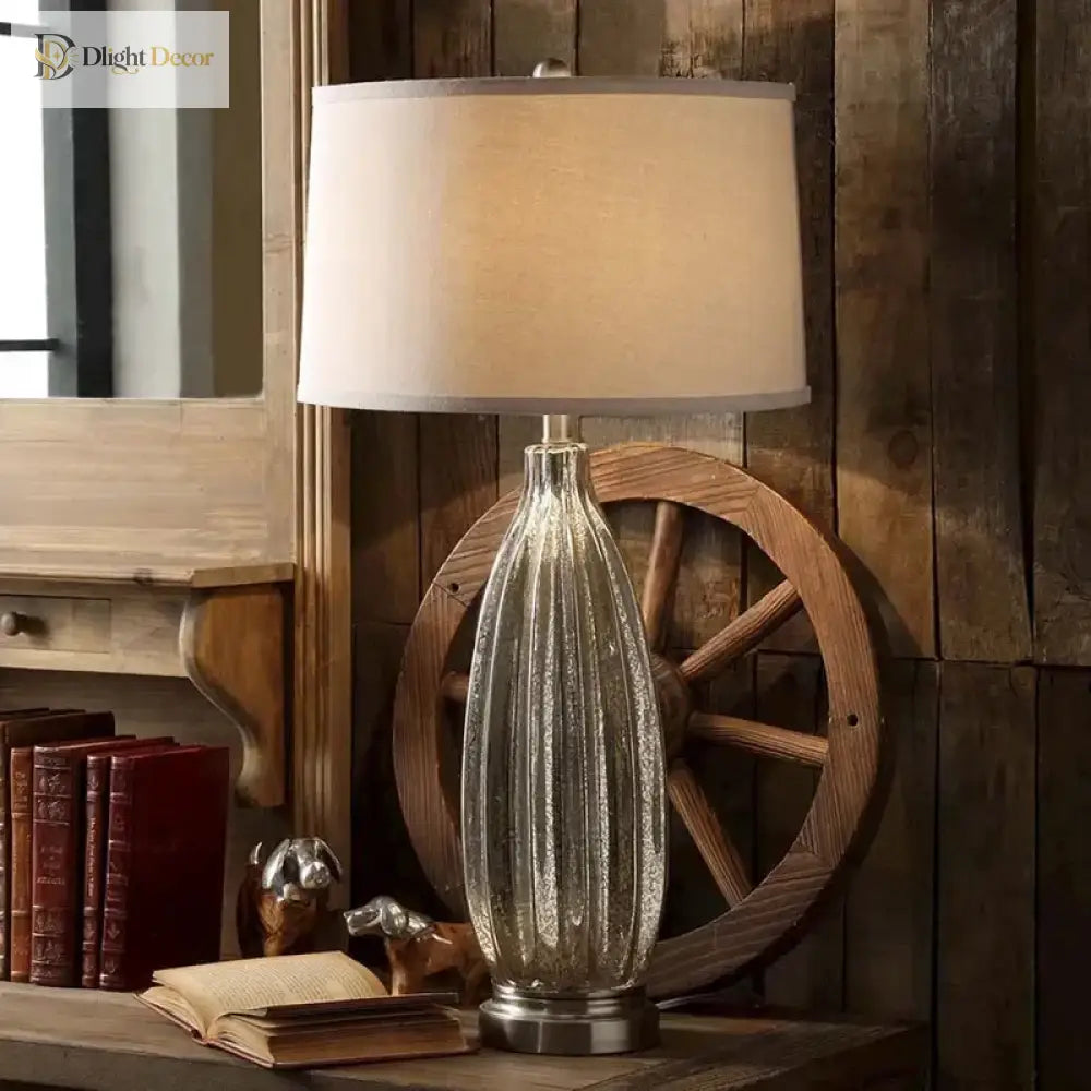 Minimalist Modern Retro American Desk Lamp - Luxury Bedside Light For Bedroom And Living Room Table