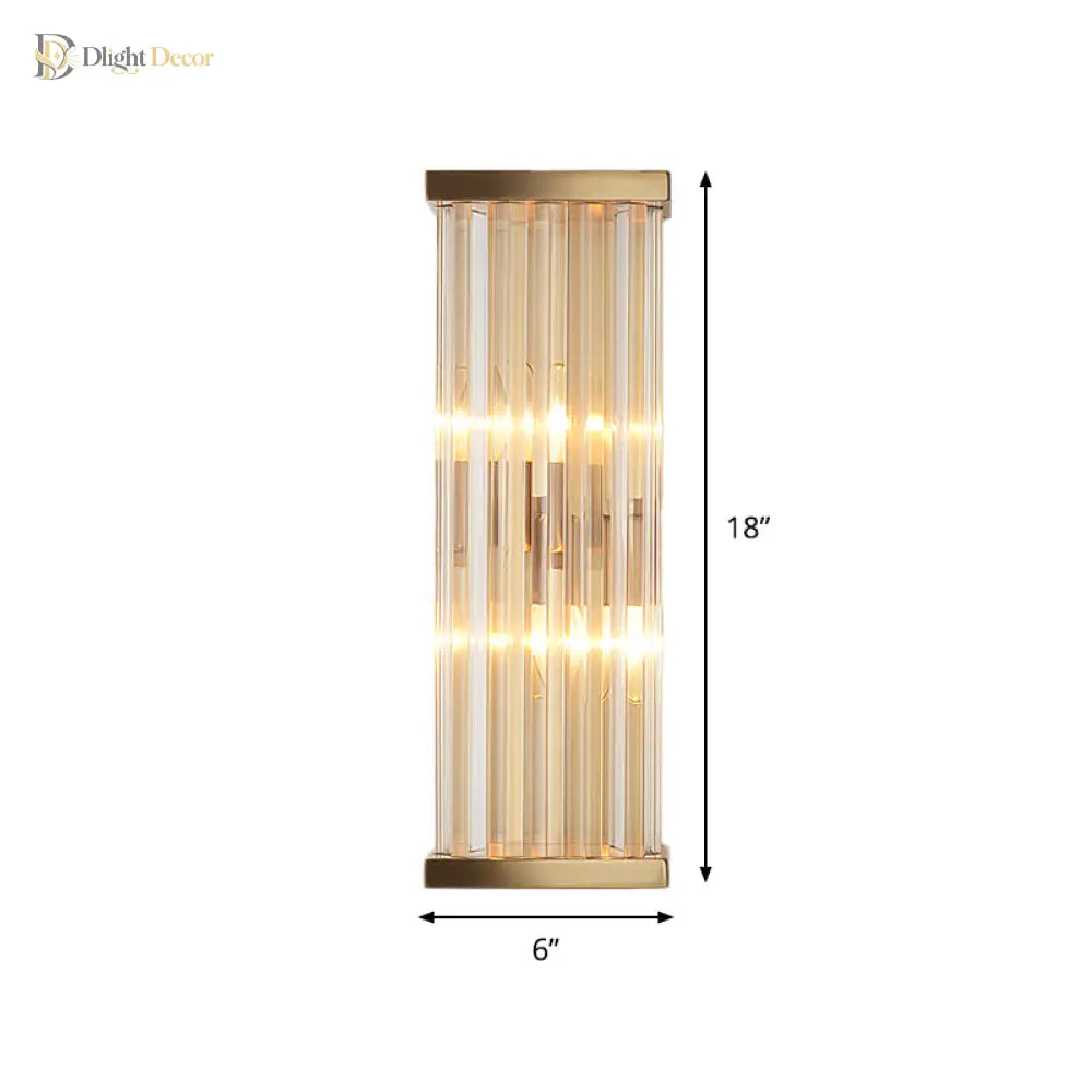 Modern Elegance Meets Warmth: Minimalist Crystal Wall Sconce