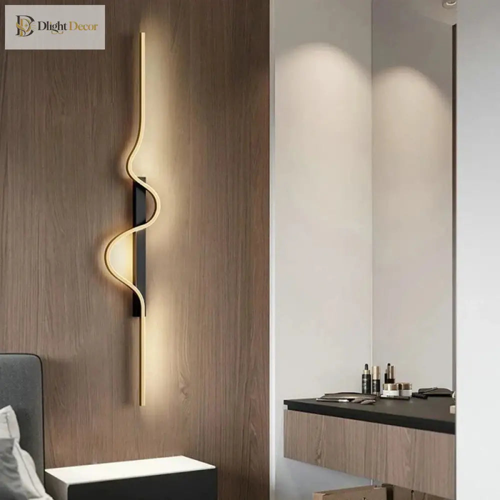 Dlight Decor Black Modern LED Wall Light Fixture