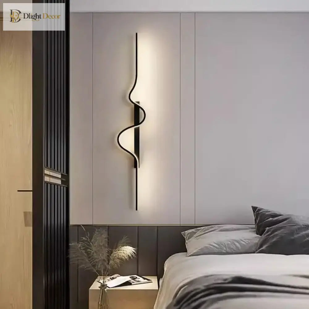 Dlight Decor Black Modern LED Wall Light Fixture