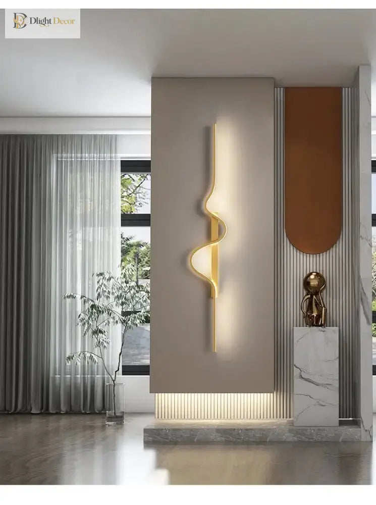 Dlight Decor Black Modern LED Wall Light Fixture